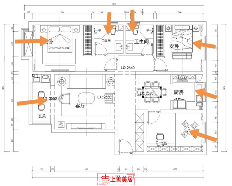 维多利亚三期/135㎡/现代美式