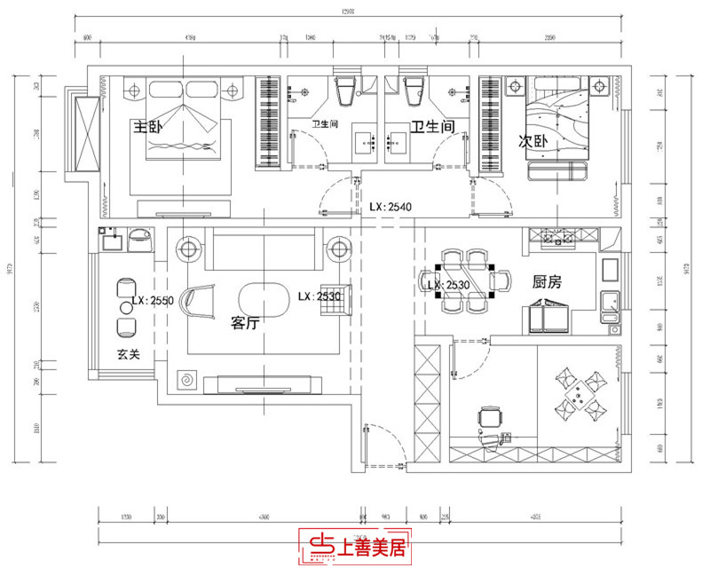 维多利亚三期/135㎡/现代美式