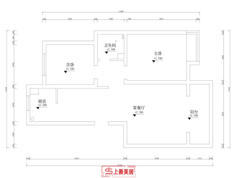 润佳花园/97㎡/新中式