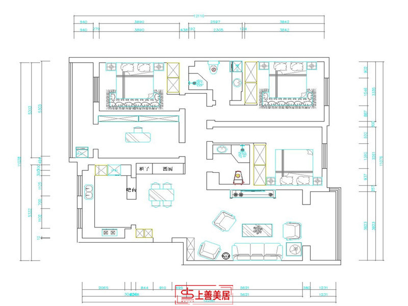 欧陆园/140㎡/现代轻奢