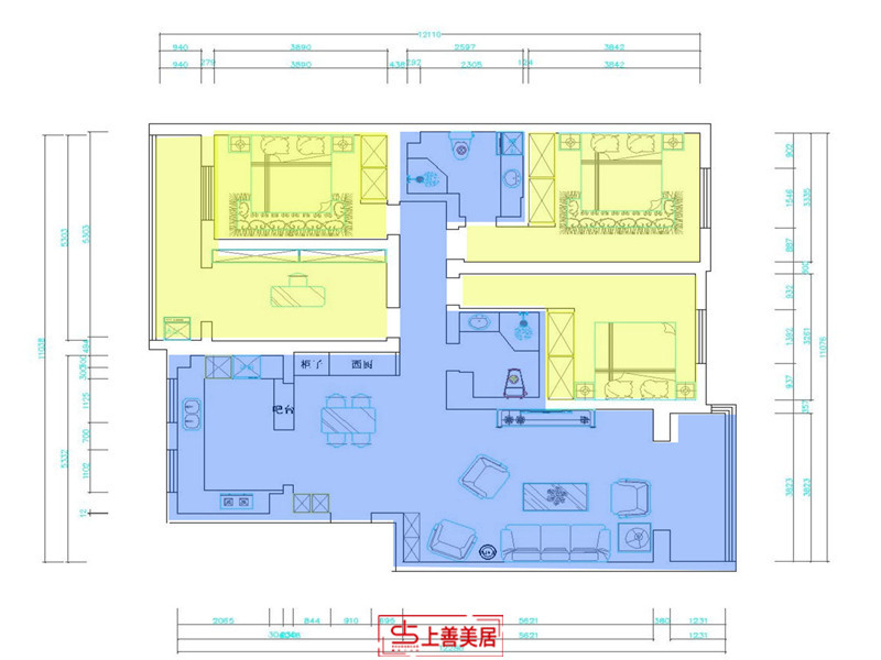 欧陆园/140㎡/现代轻奢