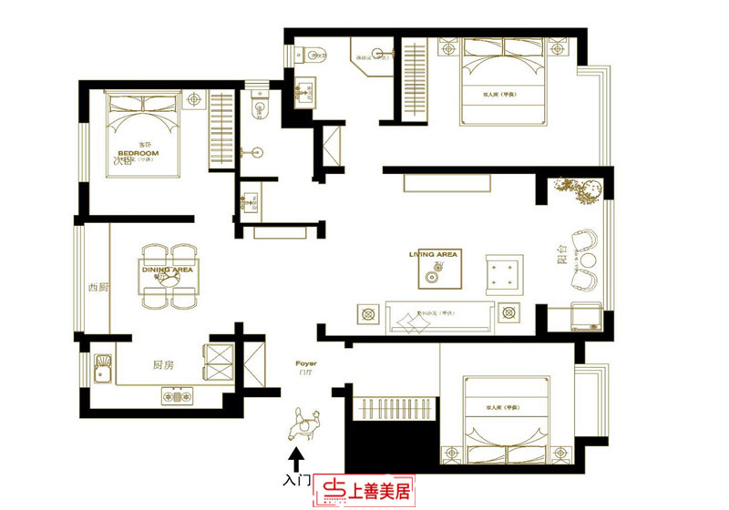 大尚华府/125㎡/现代