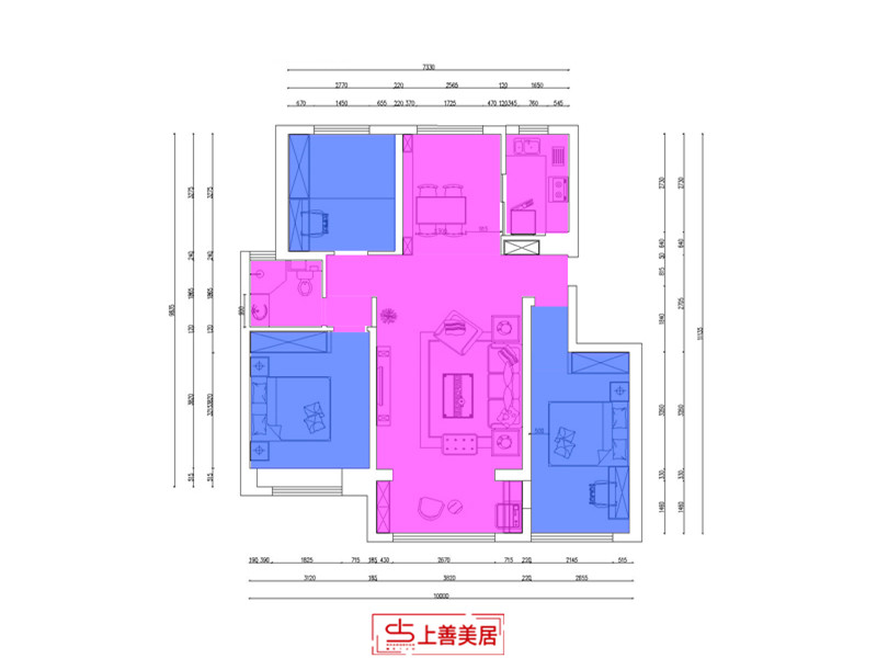 润德天悦城/120㎡/现代