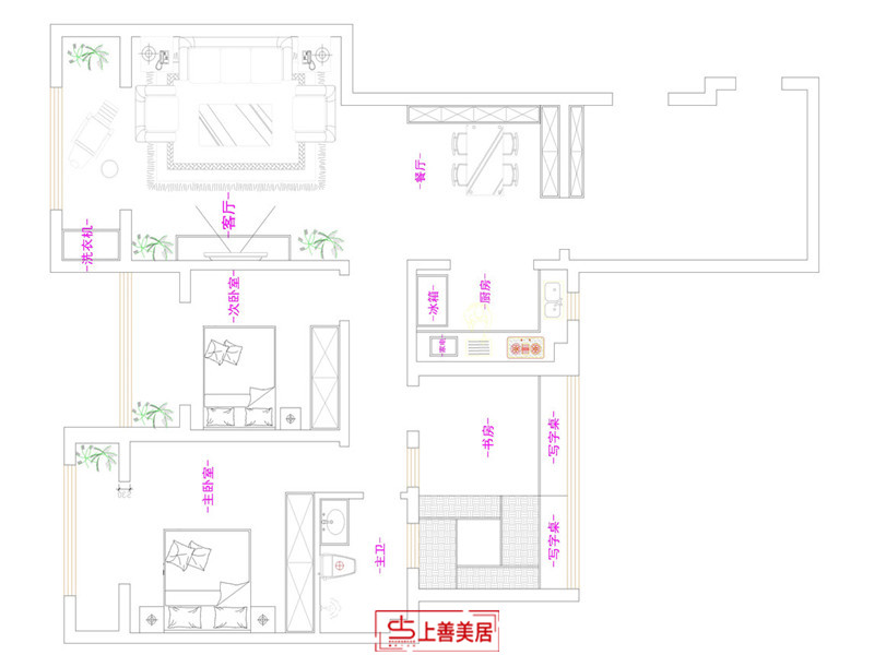 福美国际/135㎡/现代简约