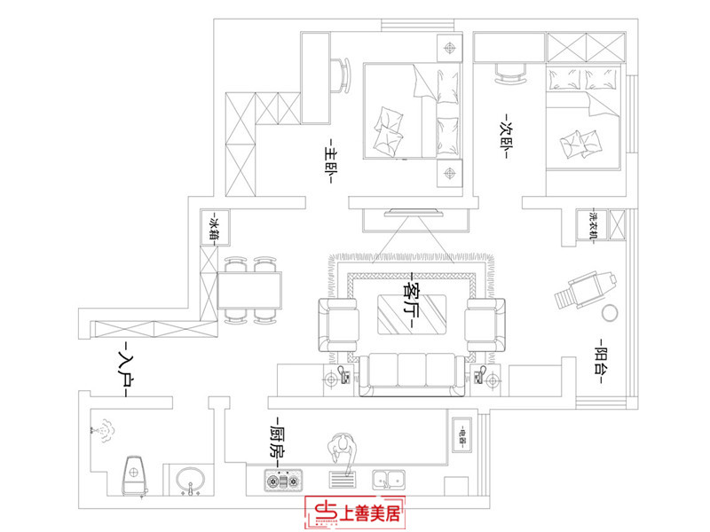 牡丹园/95㎡/现代