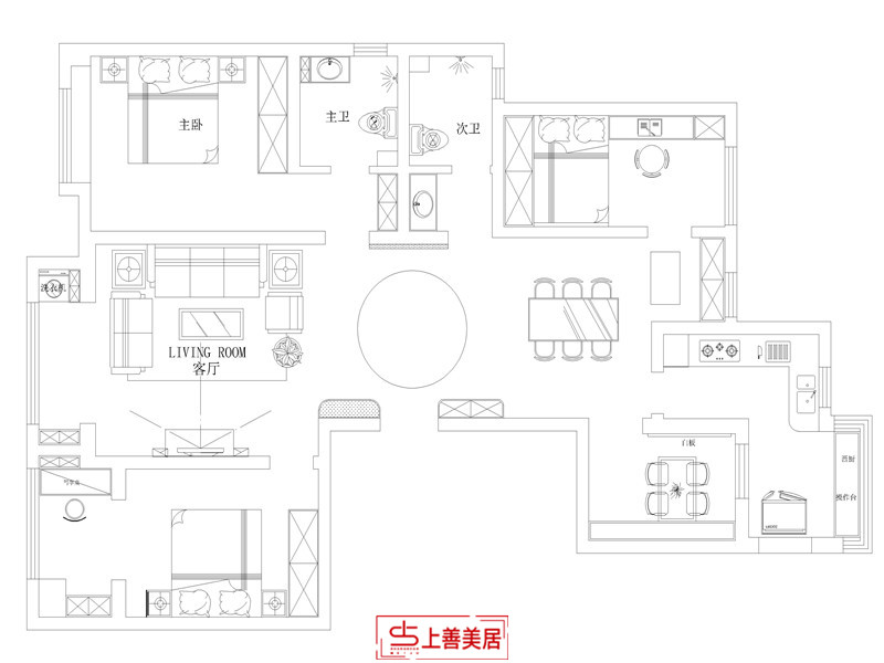 润德天悦城/139㎡/现代