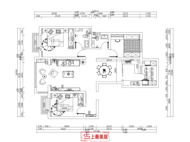 滨河华府/150㎡/欧式