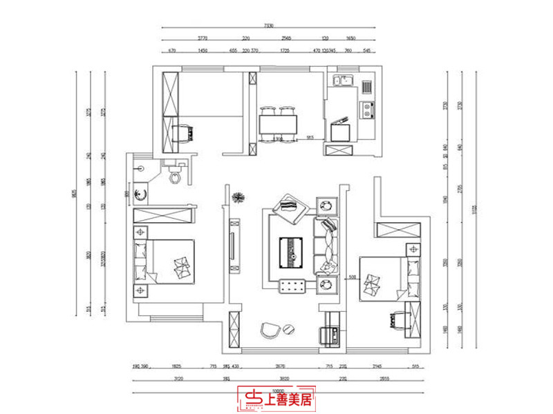 天悦城/120㎡/现代