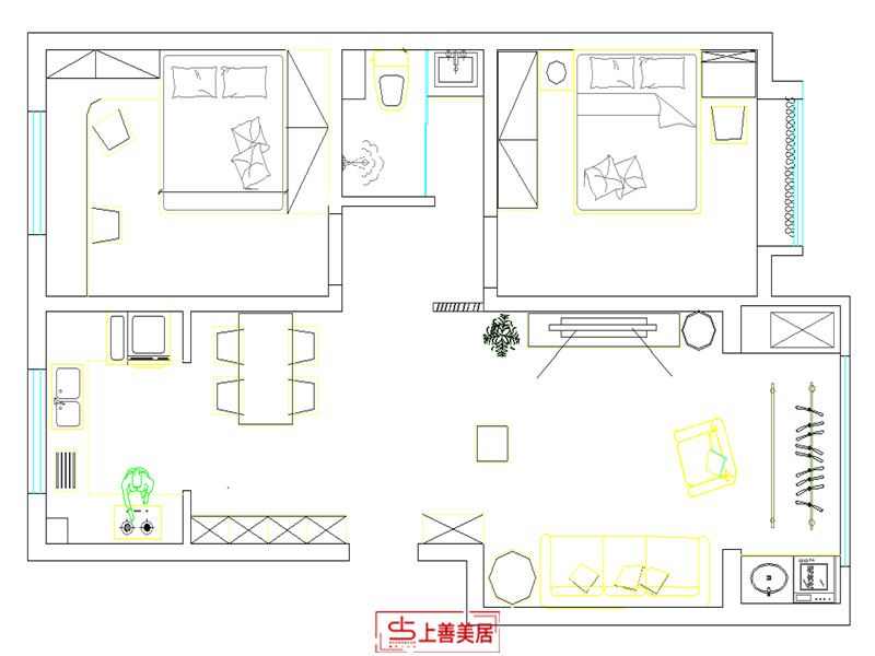 金盛悦府/92㎡/现代