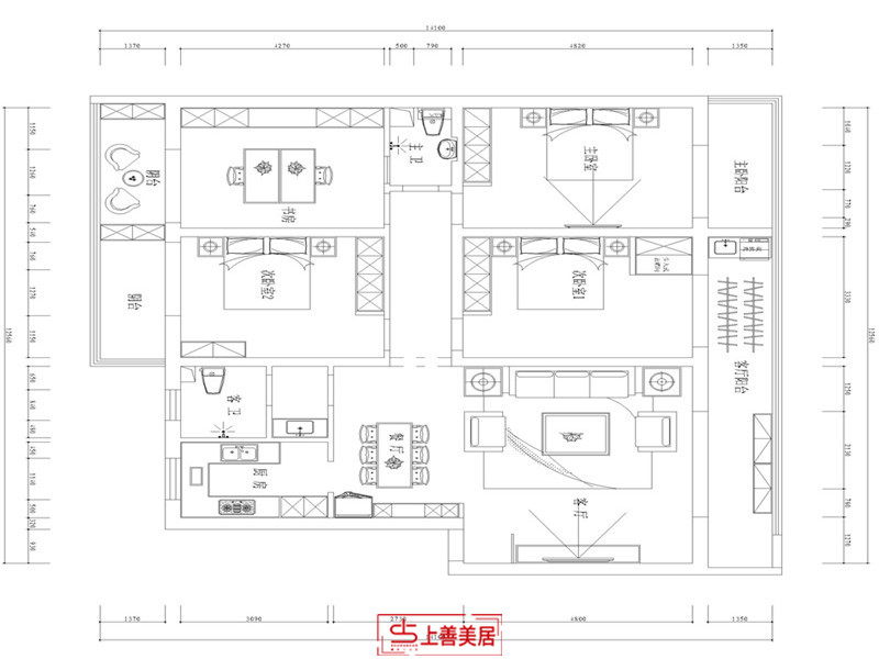 五十四所/180㎡/中式