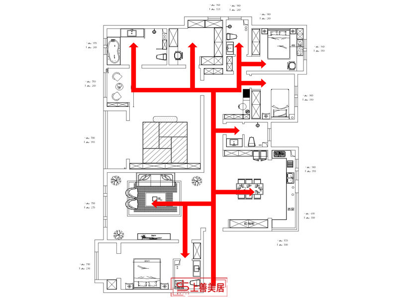 东胜紫御府/230㎡/混搭