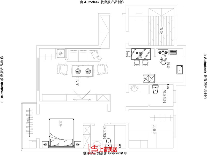 天洲世界城/130㎡/现代