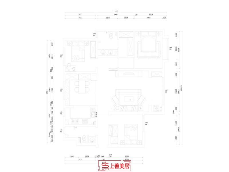 华林国际/150㎡/美式轻奢