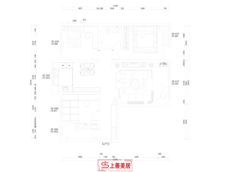 祥云国际/130㎡/美式