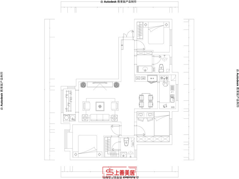 润都荣园/120㎡/混搭