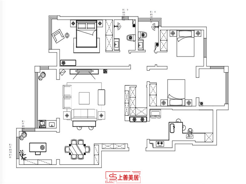 天山熙湖/140㎡/新中式