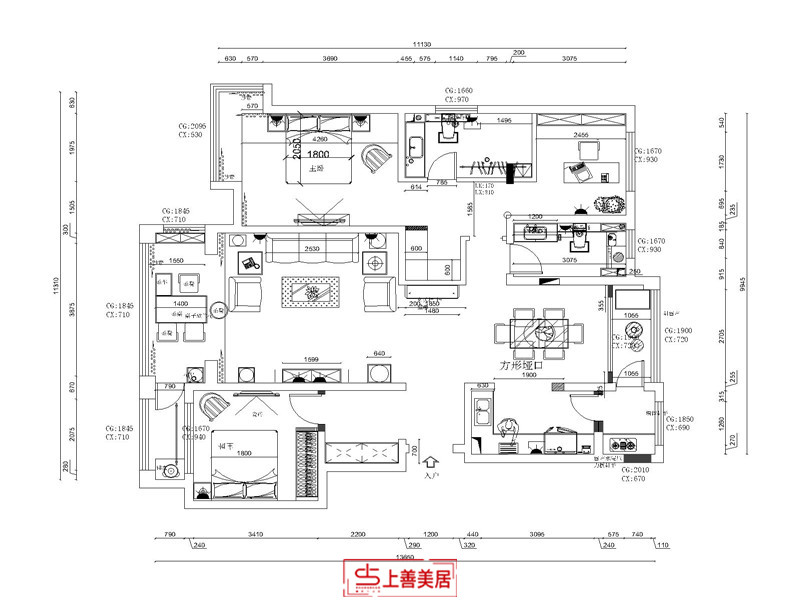 国赫君悦府/150㎡/简美