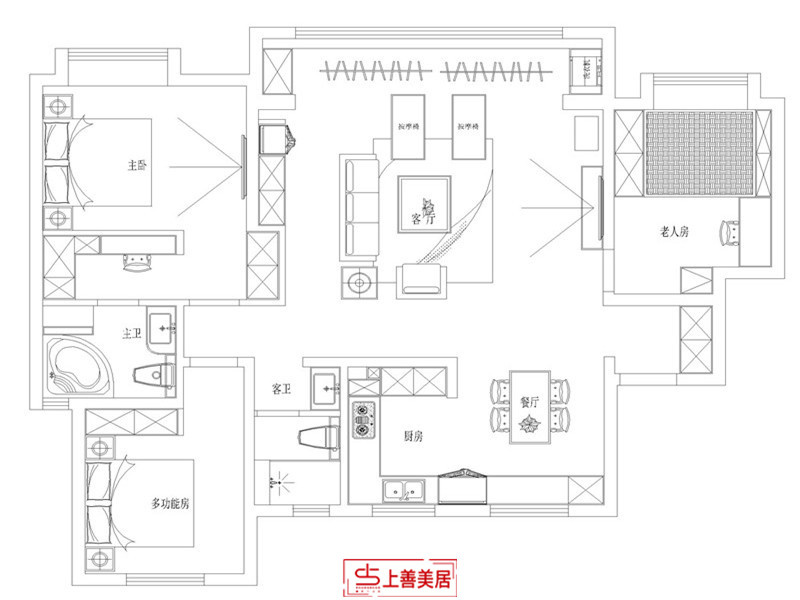 金辉优步大道/143㎡/简美