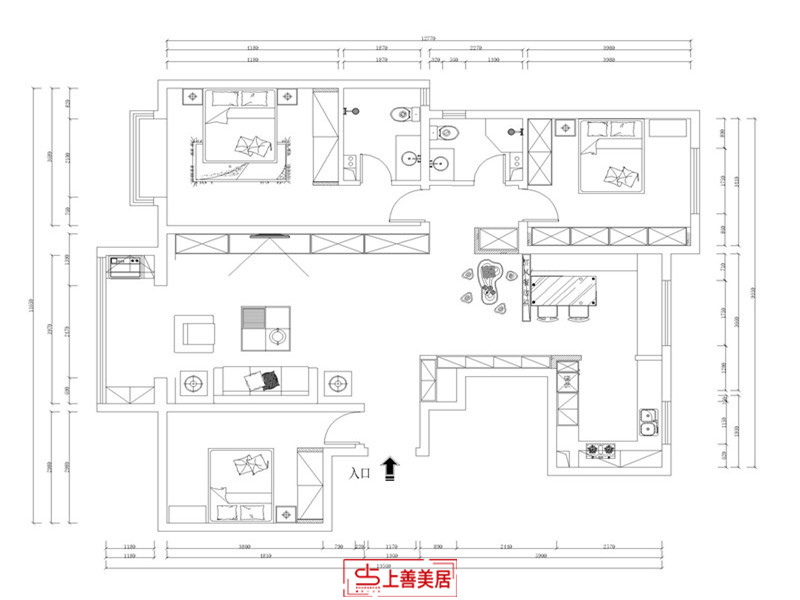 上城悦府/160㎡/新中式