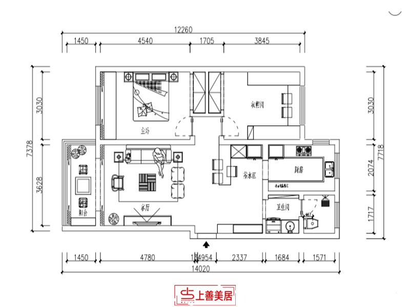 华清家园/80㎡/现代