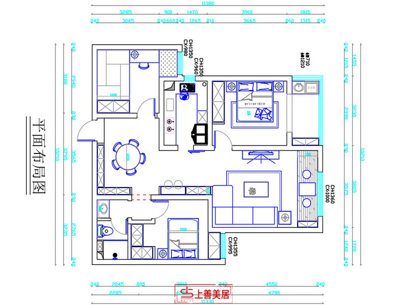 公园城/80㎡/现代