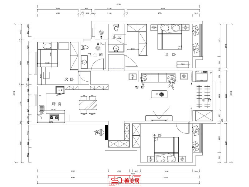 保利堂悦/137㎡/新中式