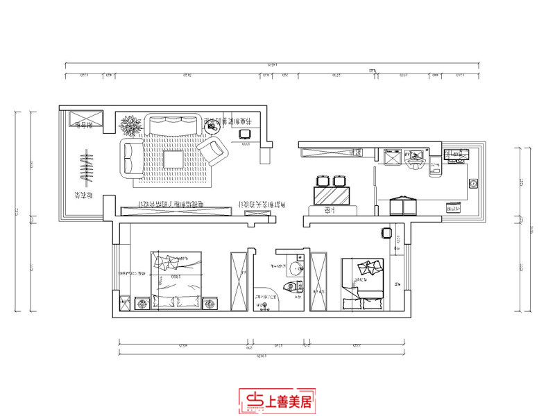 金马小区/90㎡/美式