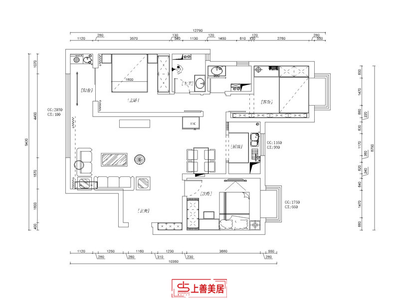 瑞城/120㎡/现代