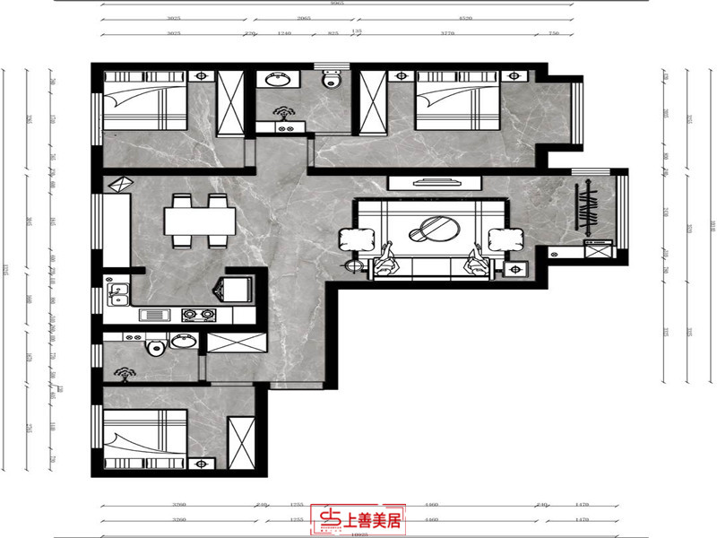 东南智汇城/120㎡/简欧