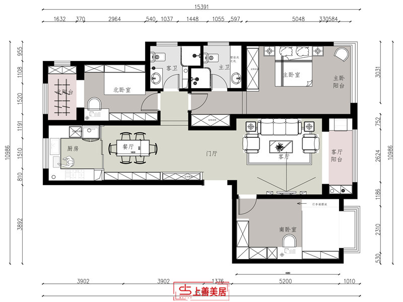 融创中心/150㎡/现代风格