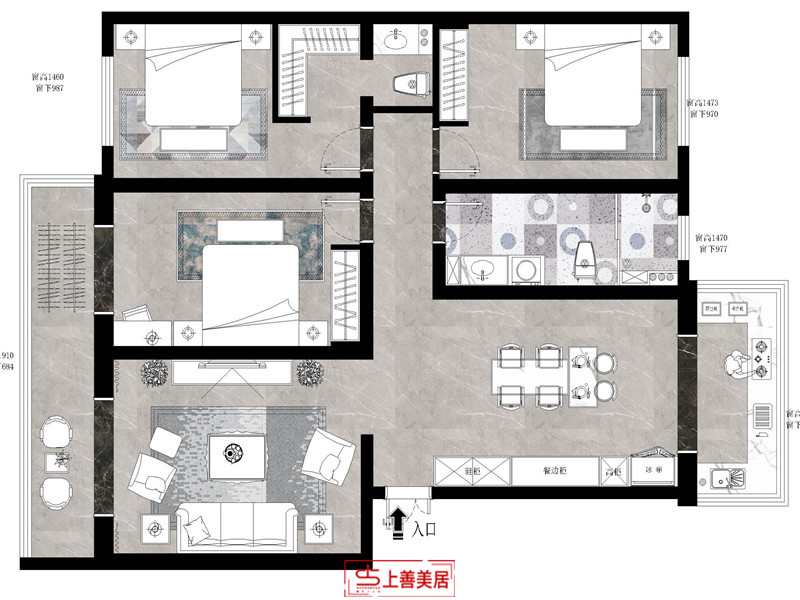 银山新区/150㎡/现代风格