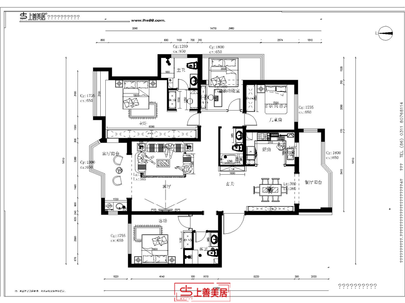 荣盛华府/190㎡/新中式