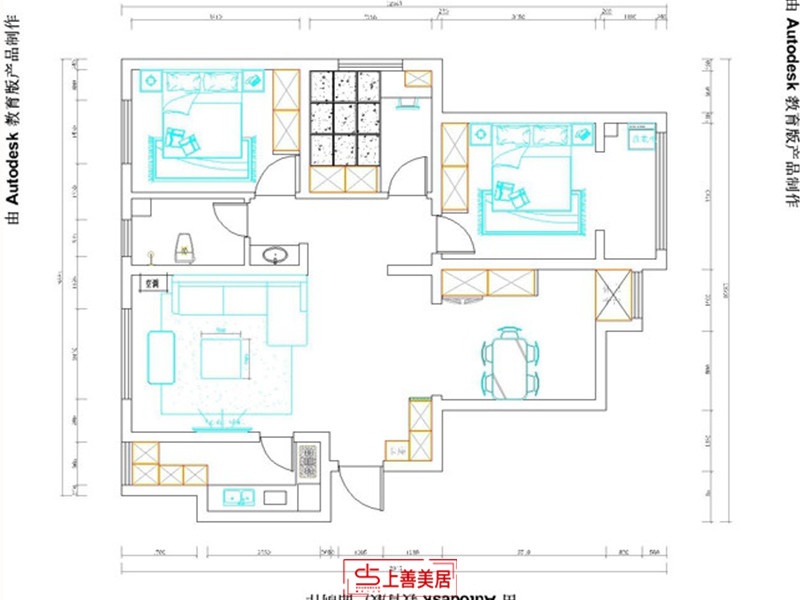 翰林观天下/140平/新中式