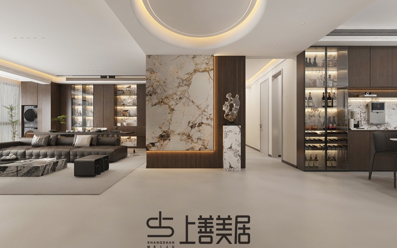 锦绣壹品200平意式轻奢装修效果图