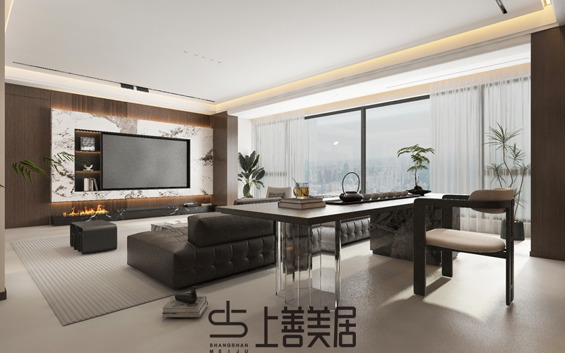 锦绣壹品200平意式轻奢装修效果图