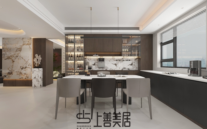 锦绣壹品200平意式轻奢装修效果图