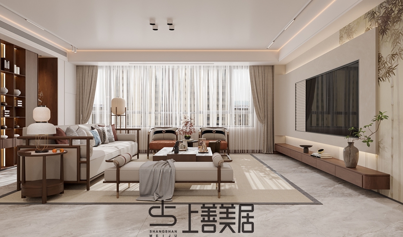 丰瑞苑170平宋式美学效果图1