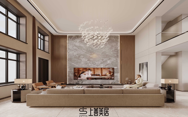 荣盛御府350平现代简约风格效果图11