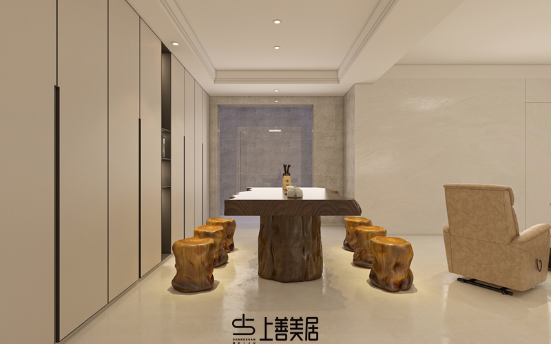 秀水名邸200平米新中式装修案例