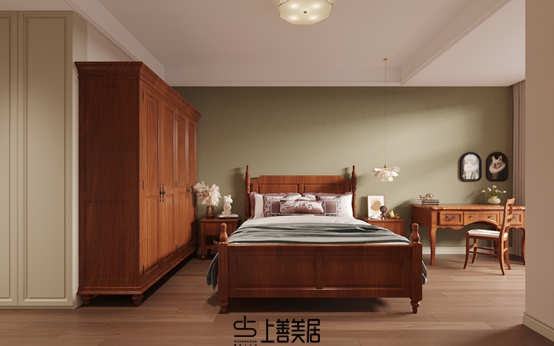 德贤华府160㎡美式装修案例