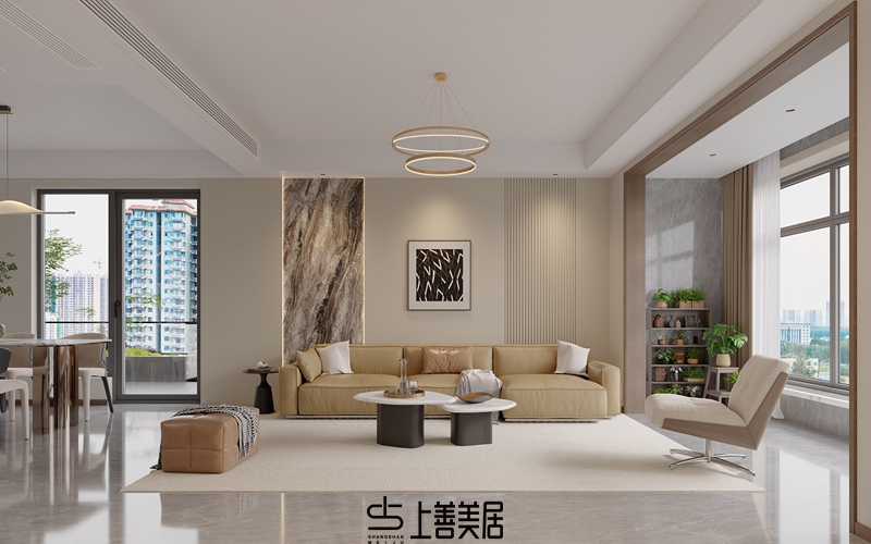 瑞凝府181㎡现代轻奢风格效果图