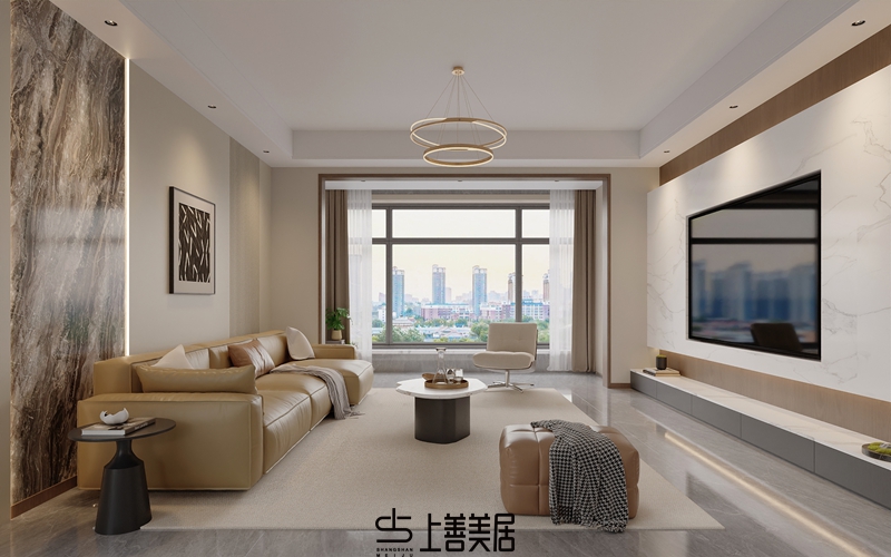 瑞凝府181㎡现代轻奢风格效果图