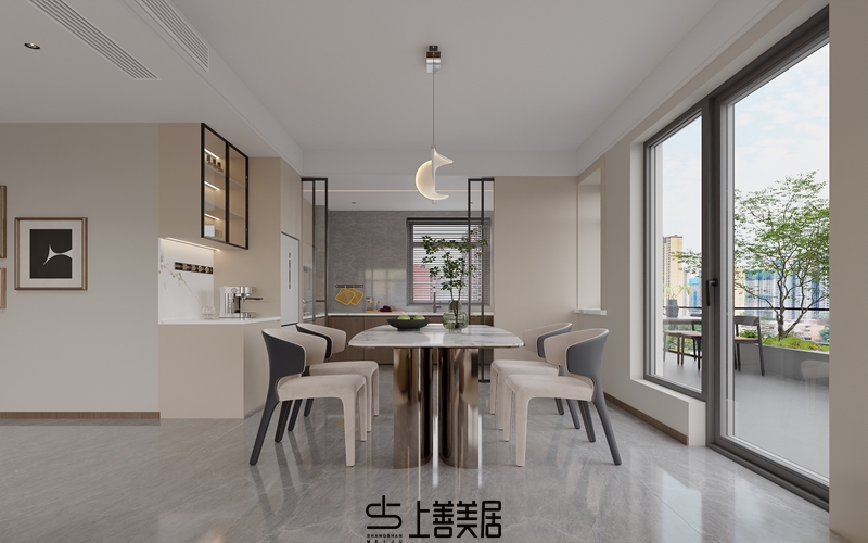 瑞凝府181㎡现代轻奢风格效果图