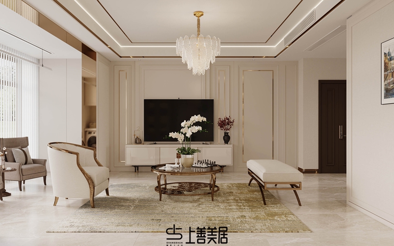 德贤华府160平简欧风格效果图
