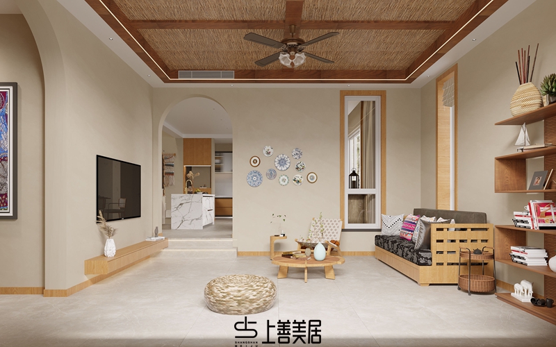 孔雀城350㎡田园风别墅装修设计