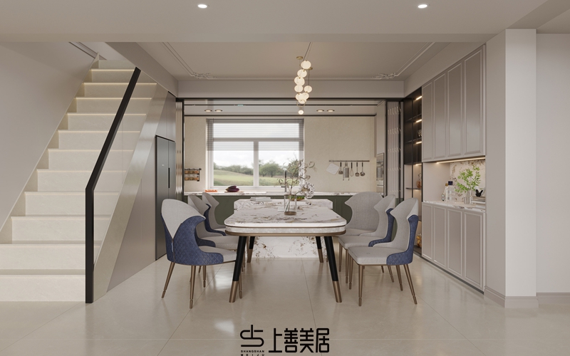 保定康城紫玉府140㎡轻奢装修案例