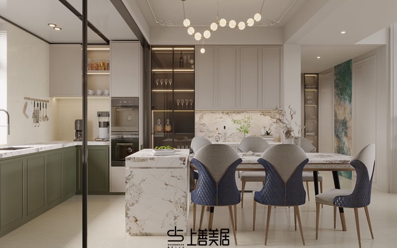 保定康城紫玉府140轻奢风格效果图08