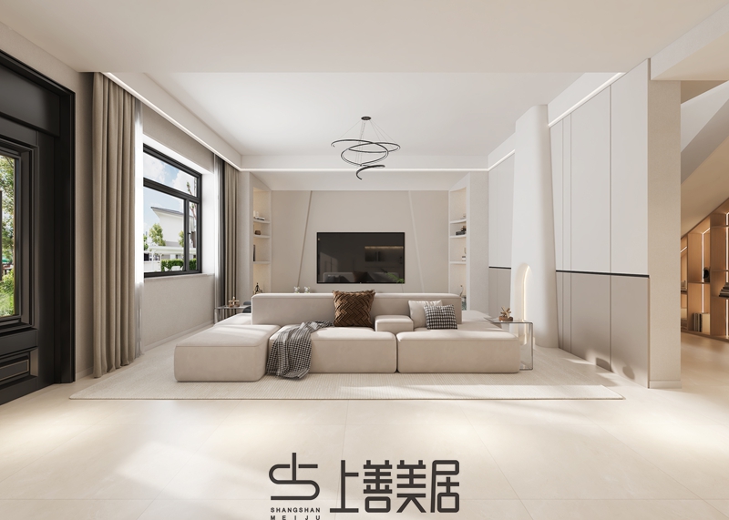 铜冶200㎡自建房现代风格装修设计