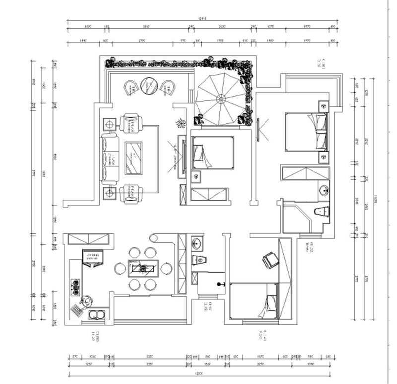 盛邦大都会/现代简约/139㎡